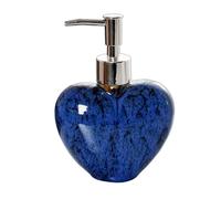 Ceramic Heart Shaped Soap Dispenser Decorative Modern Farmhouse Refillable Hand Lotion Pump Bottle Dispenser Hand Soap Ceramic