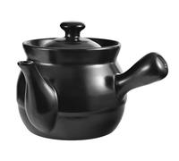 Ceramic Heat Resistant Chinese Medicine Pot, Round Herbal Casserole With Lid And Knob, Non-Sticky Stew Pot For Braise Boil(4L/4.22Quart)