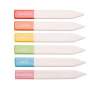 Ceramic Herb Sticks 6 Country Living Colourful Label Garden Markers Plant Tags