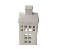 Ceramic Holder with Hollow Out, White TALL CHIMNEY