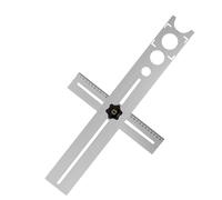 Ceramic Hole Stencil - Adjustable Tile Locator, Multi-Size Measuring Device, Stainless Steel Ruler With Exact Scale | Precise Drilling Aid For Tile