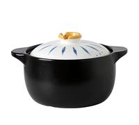 Ceramic Hot Pot Casserole,Cook Rice Noodles Soup Enameled Stew Pot,Stovetop Oven Safe,Heat-resistant Clay Pot Earthen Pot