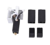 Ceramic Hotend Kit Fit for 3D Printer, 0.4mm Print Head Extruder with Hardened Steel & Brass Nozzle, Heat Sink, Silicone Cover and Nozzle Brush