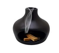 Ceramic Incense Burner Santo Sticks Holder | Decorative Modern Palos Santo Holder Smudge Ash Catcher with Chimney | Multifunctional Incense and Candle Holder for Meditation(D)