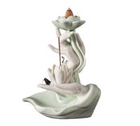 Ceramic Incenses Holder Flower Waterfall Backflow Incenses Burners Create Serenes And Peaceful Space Craftworks Figurine Enhancer