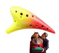Ceramic Instrument Viola C 12 Holes Colorful Ceramic Classical Musical Instrument Alto C for Kids Adult Beginner
