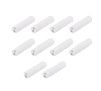 Ceramic insulating tube， Alumina Ceramic Rods Pack of 10 Multiple Sizes Twin Bore Porcelain Hollow Duct(8 * 3 * 26mm)