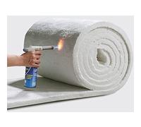 Ceramic Insulation Lining - Fireproof Blanket - Rated Temperature 2400F - Sound Damping - Easy to Cut & Shape - High Temperature Pipe and Casting Mold Insulation ( Color : White , Size : 61x