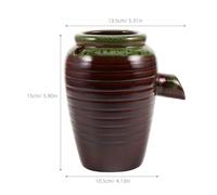 Ceramic Jar Pot Fountain Water Filter Decorative Tabletop Water Feature | Space-efficient Modern Decor, Calming Water Sounds, for Garden Decorators, Aquarium Owners, Lotus Ponds and Betta