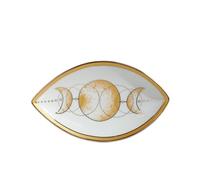 Ceramic Jewelry Plate Ceramic Jewelry Storage Unique Desktop Organizer For Rings Earrings Keys Trinket Plate Home Decor(Color 1)
