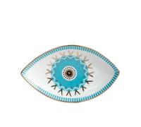 Ceramic Jewelry Plate Ceramic Jewelry Storage Unique Desktop Organizer For Rings Earrings Keys Trinket Plate Home Decor(Color 2)