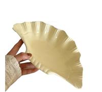 Ceramic Jewelry Plate Home Accessories Trays Big Shell Plate~Relief Ceramic Shaped Storage Plate Fruit Dessert Trinket Dish(Color 2)
