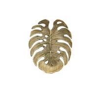 Ceramic Jewelry Plate Leaf Lotus Shaped Trinket Dish | Decorative Gold Jewelry Tray Ring Holder Organizer Home Decoration(17x13.5x2cm)