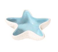 Ceramic Jewelry Plate Unique Seaside Ceramic Jewelry Dish - Starfish/Shell Shaped Tray, Decor For Beach Houses & Trinkets Storage(Color 02)