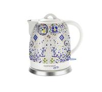 Ceramic Electric Kettle Cordless Jug Swivel Base Kitchen Water 1.5L 1350W Modern