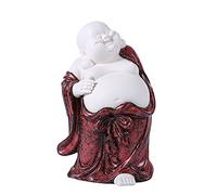Ceramic Laughing Buddha Statue Lucky Happy Wealth Home Decor Ornaments Gift Ceramic Arts and Crafts Decorations