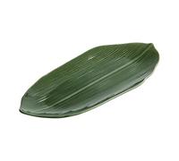 Ceramic Leaf Shaped Serving Platter Decorative Green Leaf Plate | High Fired Ceramic Appetizer Tray for Sushi Fruit Snack Salad Appetizer Food Display Home Dining Restaurant Arrangement