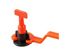 Ceramic Leveler Wall Floor Tile Leveling System Clips Spacers Porcelain Kit for Laying Fixing Construction Tools Building for Renovation(Black 153Pcs)