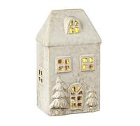 Ceramic Light-Up House, Battery Operated, 18.5cm