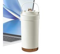 Ceramic Lined Coffee Mug | Ceramic Lined Coffee Travel Mug,Leakproof Portable Water Bottle 500ml Drinker for Outdoor Daily Home Work Kitchen