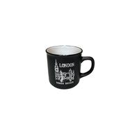 Ceramic London Souvenir Mug London icon Cup.Black Colour Mug Large Cup (Black Mug)