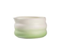 Ceramic matcha bowl CHiATO Chawan Mint Earth - Mint / White