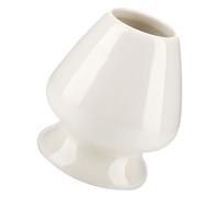 Ceramic Matcha Whisk Stand, Holder for Chasen, Tea Set Accessories, Ideal for Matcha Tea Preparation and Serving - 1Pc (White)