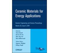 Ceramic Materials for Energy Applications, Volume 32, Issue 9