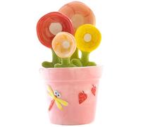 Ceramic Measuring Spoons, 1 Set Flower Measuring Spoons, Ceramic Cactus Set in Pot, Decorative Flower Pot and Cup, Style 2
