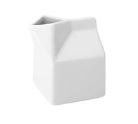 Ceramic Milk Carton 10.5oz / 300ml - Novelty Hot Beverage Service White Jug