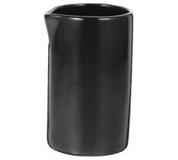 Ceramic Milk Creamer Pitcher with Handle and Spout for Latte Art | Black Modern Finish, Smooth Surface, Heat-Friendly Serving, Suitable for Milk, Gravy, Sauces, Desserts and Home
