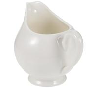 Ceramic Milk Pitcher 200ml White Mini with Snug Handle