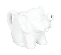 Ceramic Milk Pitcher Elephant Creamer Jug Milk Kettle: Kitchen Mini Creamer with Handle Elephant with Handle Animal Shaped Sauce Cup Coffee Pitcher Dispenser
