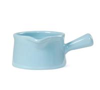 Ceramic Milk Pot Set 165ml 250ml Creamer Jugs with Handle (4 Colors) Cute Sauce Pitchers for Coffee, Jam, Syrup Catering Services(Light Blue,250ml)