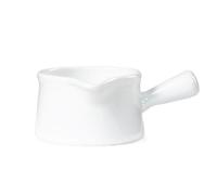 Ceramic Milk Pot Set 165ml 250ml Creamer Jugs with Handle (4 Colors) Cute Sauce Pitchers for Coffee, Jam, Syrup Catering Services(Wei,165ml)