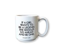 Ceramic Mini Mugs Coffee Espresso Cup 3oz Quotable - Calamity Jane If A Girl Wants to Be A Legend She Should Go Ahead and Be One