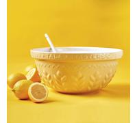 Ceramic Mixing Bowl Round 30cm Kitchen Baking Cooking Salad Dough Yellow Mixer