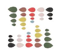 Ceramic Mosaic Pieces for Craft Projects, Irregular Leaf Shapes | Porcelain Material, Mixed Colours, Handmade Art Supplies, Easy Cleaning, Creative Freedom, Decorative Use Random Color