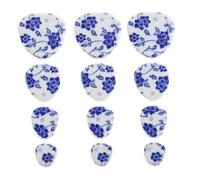 Ceramic Mosaic Tiles for DIY Crafts, Retro Blue White Pieces | Irregular Size Design, Grout Compatible and Safe to Use, for Beginners, Artists, Bathroom Backsplashes