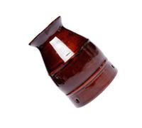 Ceramic Moxa Burner Pot for Moxibustion Therapy, Brown | Lightweight, Easy to Clean, Reusable Ceramic Build, Professional Wellness Tool for Home Use and Care