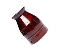 Ceramic Moxa Massage Pot Brown Lightweight Body Massager | Easy to Use and Clean, Dispelling Cold Feeling, Traditional Moxibustion Instrument for Wellness