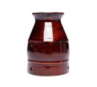 Ceramic Moxibustion Pot Body Massager for Traditional Therapy Use | Simple Handling Brown Ceramic Build, for Home Wellness Routines Lightweight and Easy to Clean
