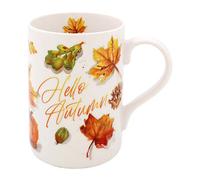 Ceramic Mug 300Ml Coffee Cup Drinkware Autumn Fall Theme Nature Leaf Design