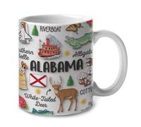 Ceramic Mug Alabama Porcelain Mug