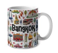 Ceramic Mug Bangkok Symbols Coffee Cups