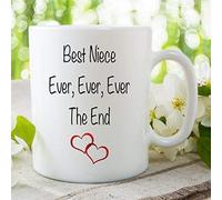 Ceramic Mug Best Niece Ever Ever Ever The End Coffee Mug Wall Smart Designs Tea Mug Birthday Christmas Family Cup Gift Present Gift Ideas WSDMUG19