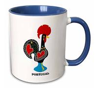 Ceramic Mug Coffee Cups Funny Drinking Cup Colorful Tea Cup Fun Gifts for Mom Sister Men 330 Ml The Black Portuguese Rooster Or Galo De BarcelÓ'S