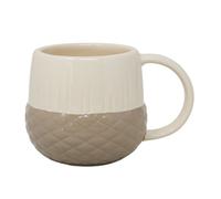 Ceramic Mug Embossed Acorn 360Ml Cup Coffee Tea Hot Beverages Novelty Neutral