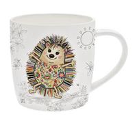 Ceramic Mug Hattie Hedgehog Animal Print Cup Bug Art Fine China Novelty Cartoon