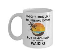 Ceramic Mug Hawaii Traveler Tea Mug | Coffee Cups Durable Porcelain Mug Ceramic Drinking Cup for Birthdays, Sister, Anniversary Celebration, 330ml